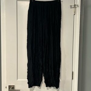 SHANA Black crinkle pants